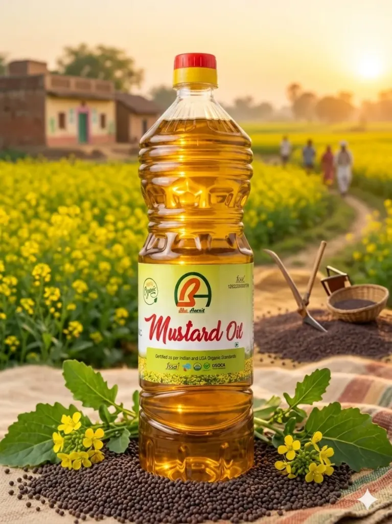 Yellow Mustard Oil          पीली सरसों का तेल (1 लीटर)