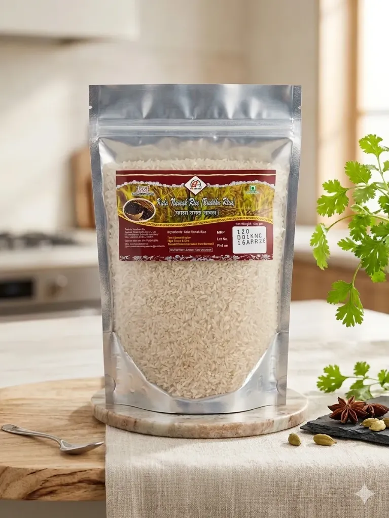 Kala Namak Rice (Buddha Rice) / काला नमक चावल (बुद्धा चावल)