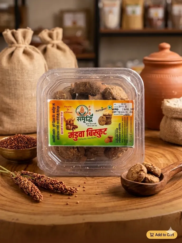 Finger Millet Biscuit - 300g  मंडुआ बिस्कुट - ३०० ग्राम