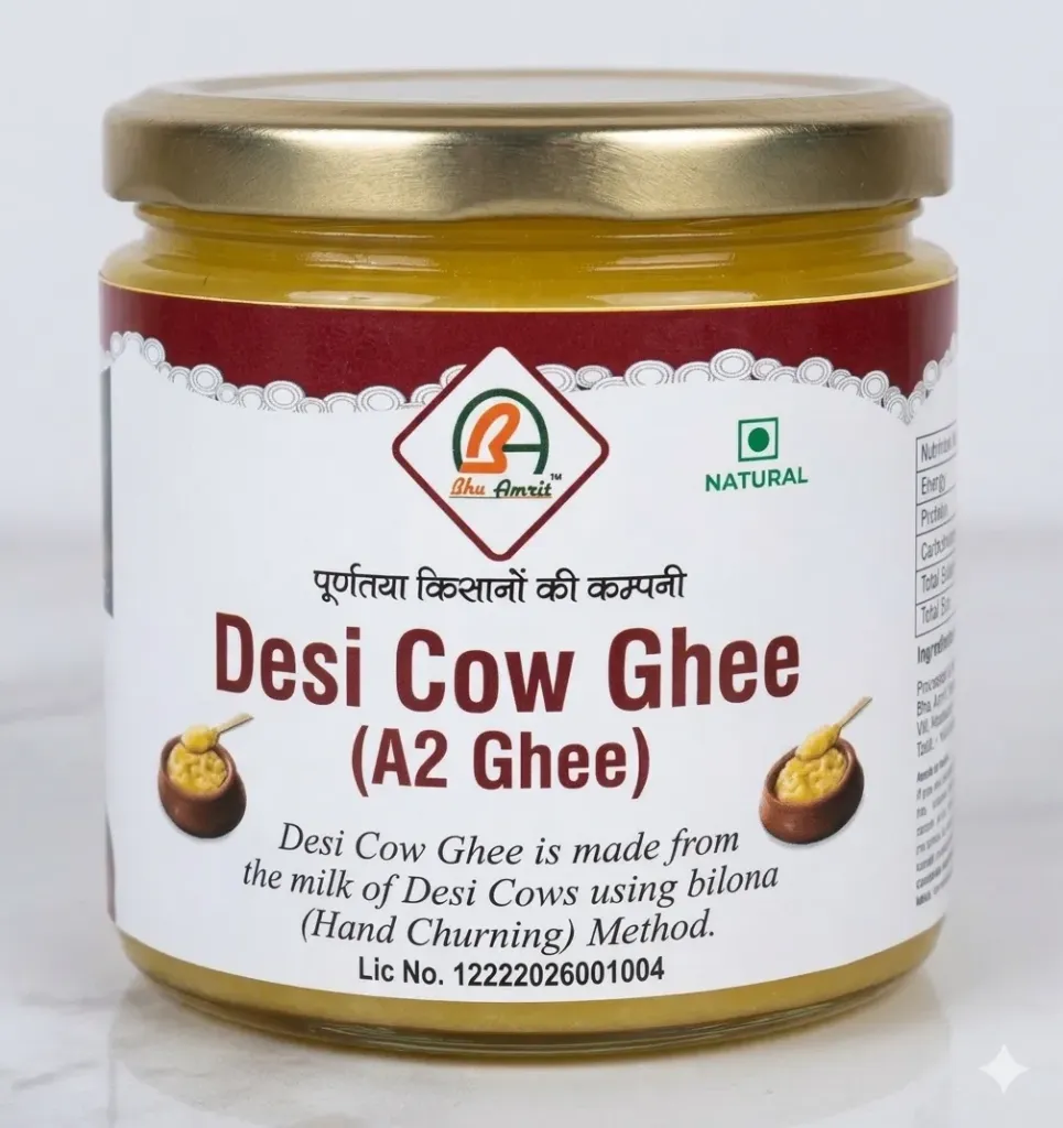 Desi Cow A2 Ghee (250 ml) देसी गाय का A2 घी  (250 मिली)