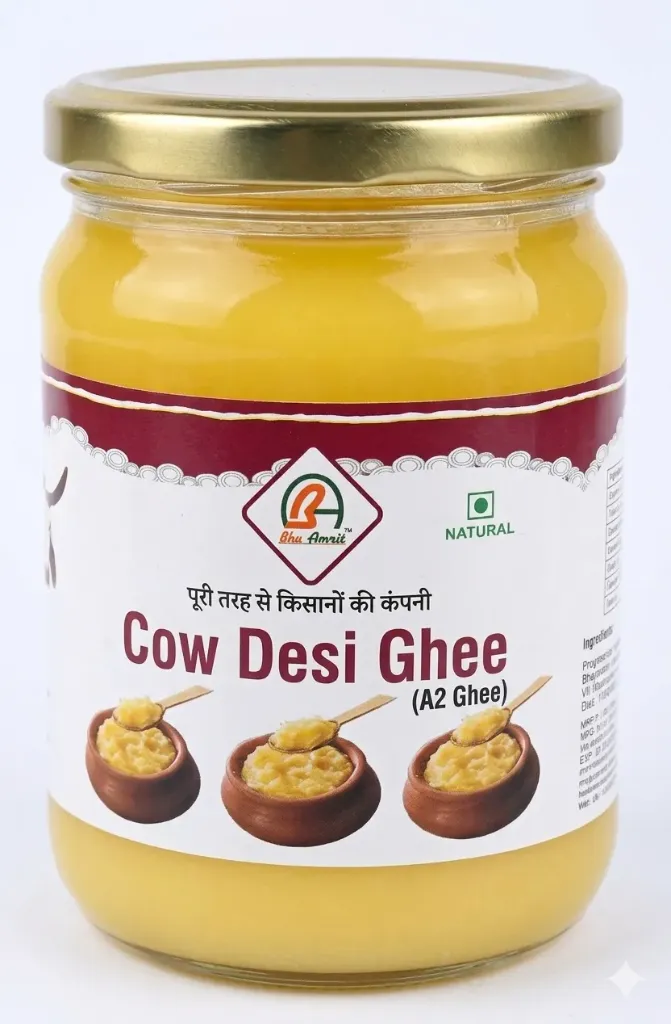 Cow Desi A2 Ghee (500 ML)  देसी गाय का A2 घी (500 मिली)